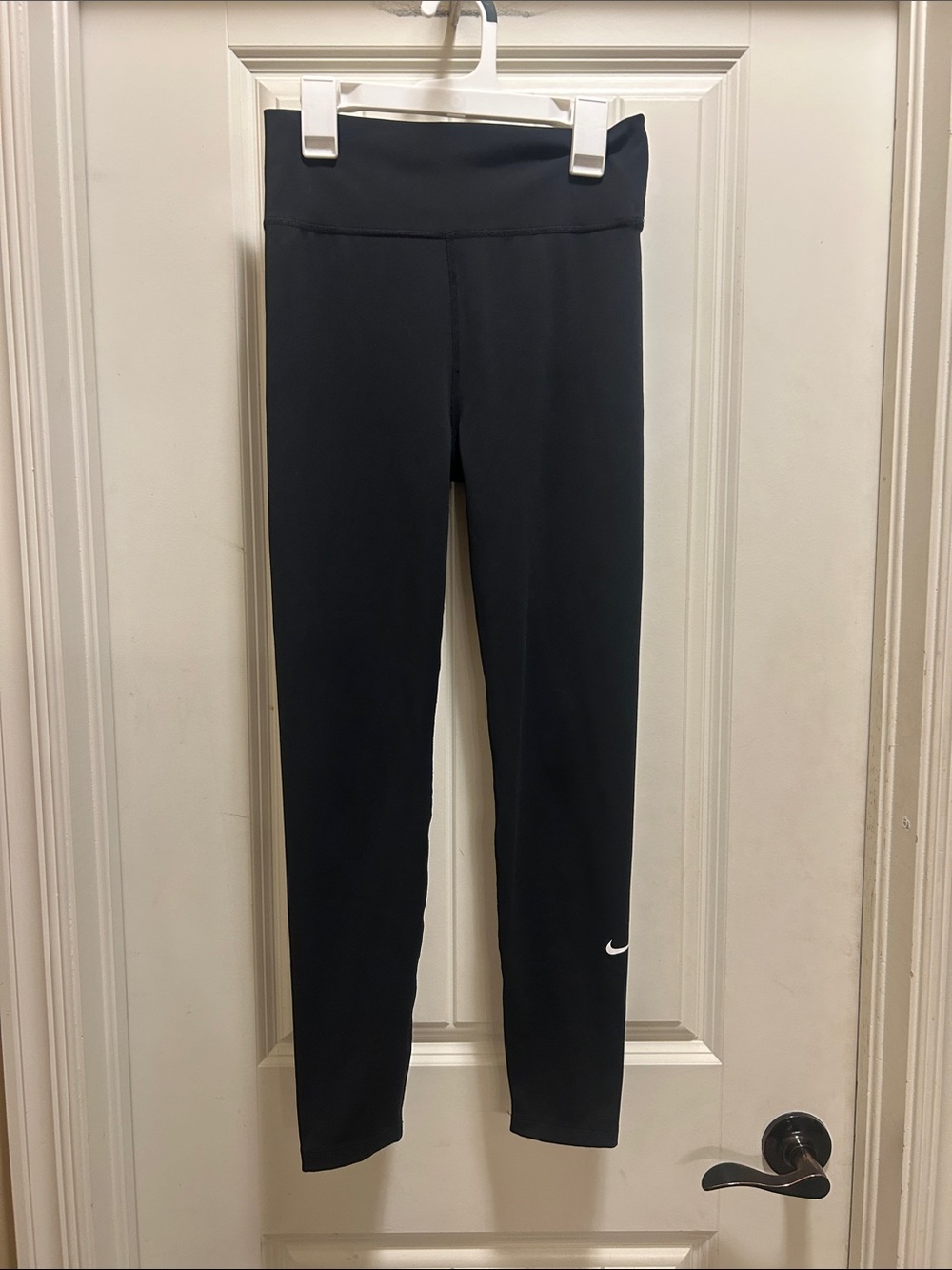 Nike One L Black DriFit Performance Leggings with Swoosh